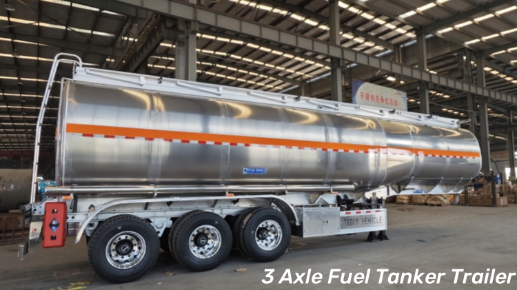46 CBM Aluminum Fuel Tank Trailer for Sale in Panama