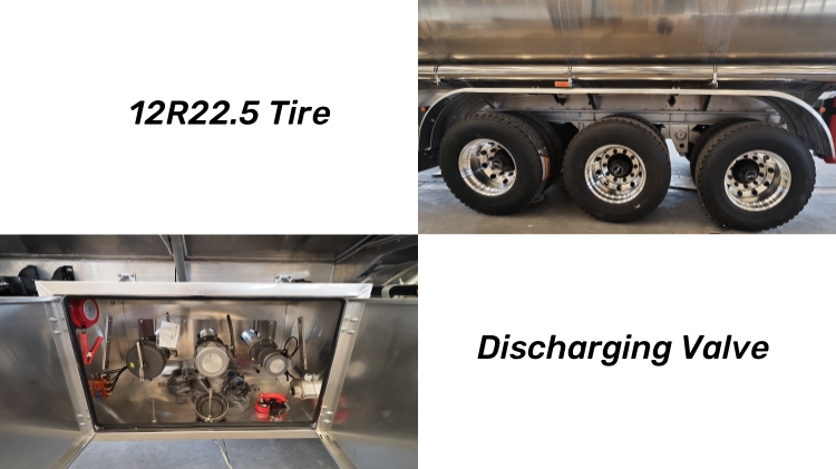 46 CBM Aluminum Fuel Tank Trailer for Sale in Panama
