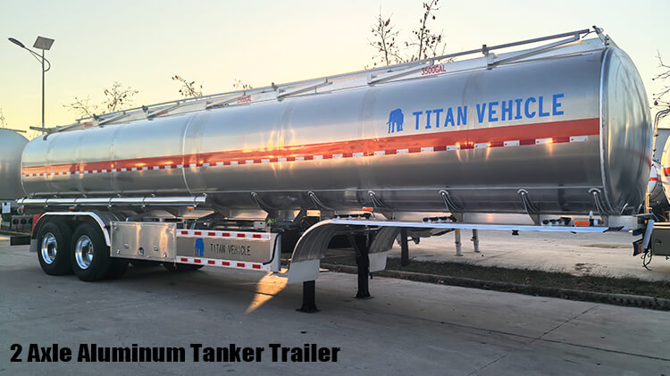 2 Axle Aluminum Tanker Trailer for Sale in Panama