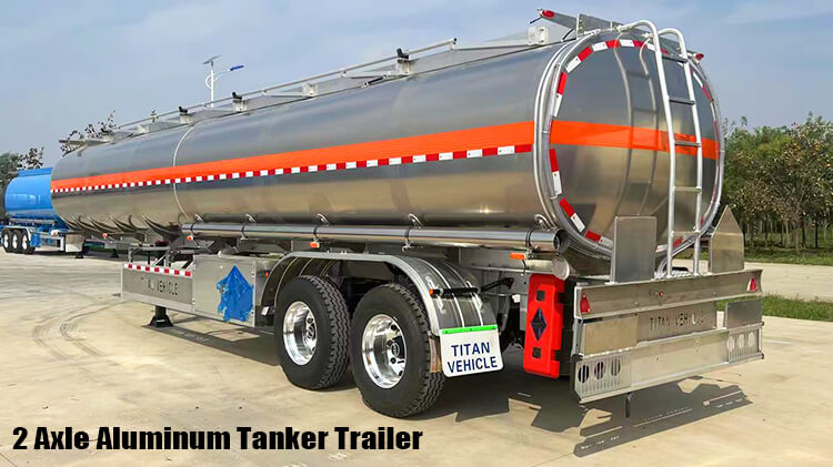 2 Axle Aluminum Tanker Trailer for Sale in Panama