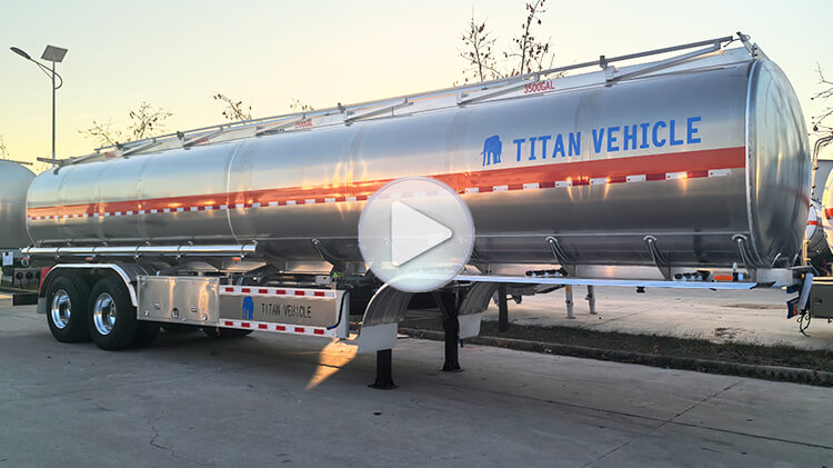 2 Axle Aluminum Tanker Trailer for Sale in Panama