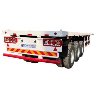 3 Axle 40ft Flat Bed Semi Trailer