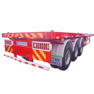 40ft 3 Axle Flatbed Truck Trailer