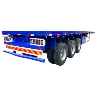 60Ton Tri Axle Flatbed Container Trailer