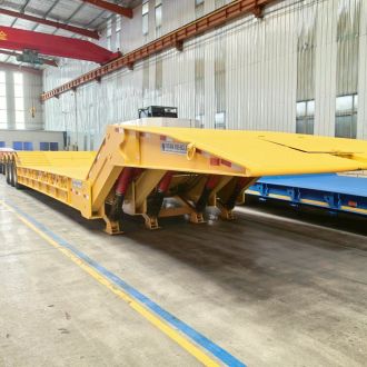 100 Tons Folding Gooseneck Trailer