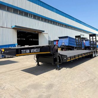 2 Line 4 Axle Lowbed Semi Trailer